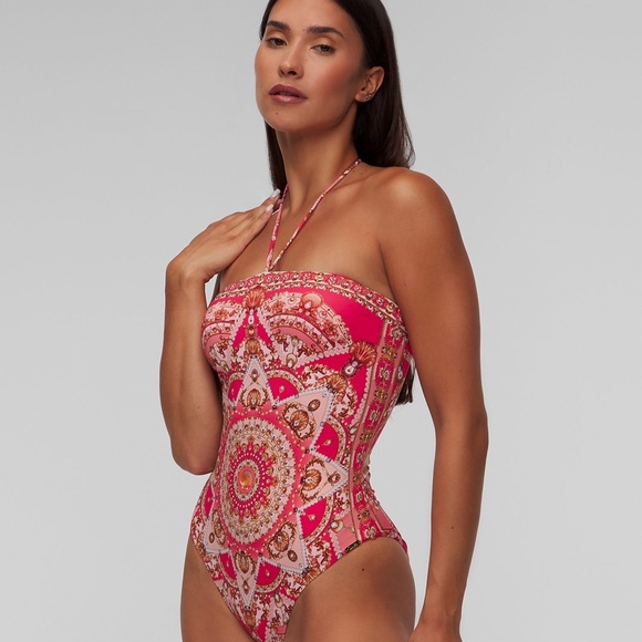 Camilla Pink Paisley Swimsuit Bandeau One Piece With Halter Tie
Shell Games😍 - Picture 1 of 13